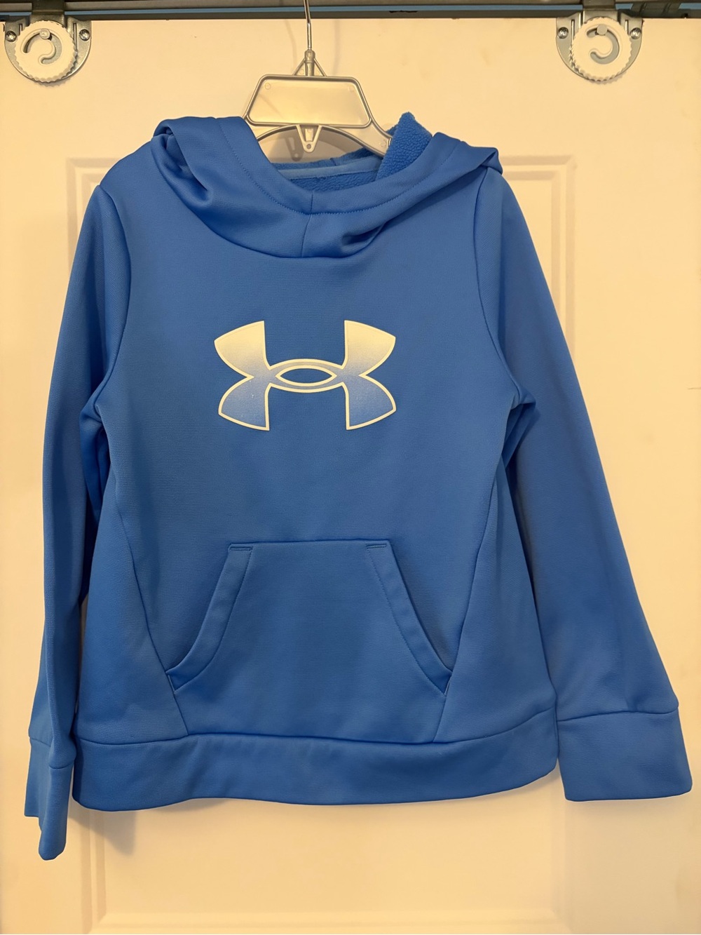 Under Armour Kids' Bright Blue Hoodie with White Logo